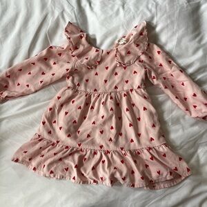Tucker + Tate Pink Dress with Red Hearts